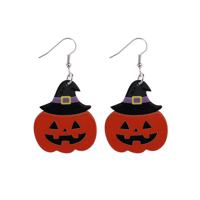 Wholesale of New Acrylic Halloween Earrings JDC-ES-CaiYun003