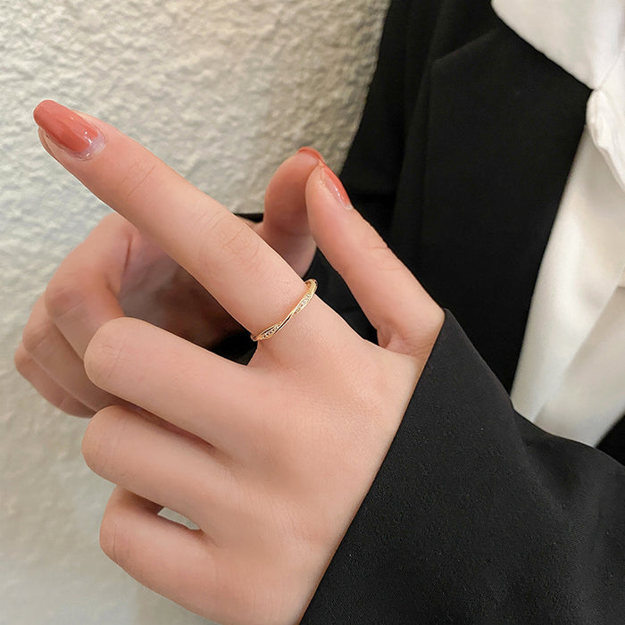 Wholesale 18K gold opening adjustable ring index finger opening student