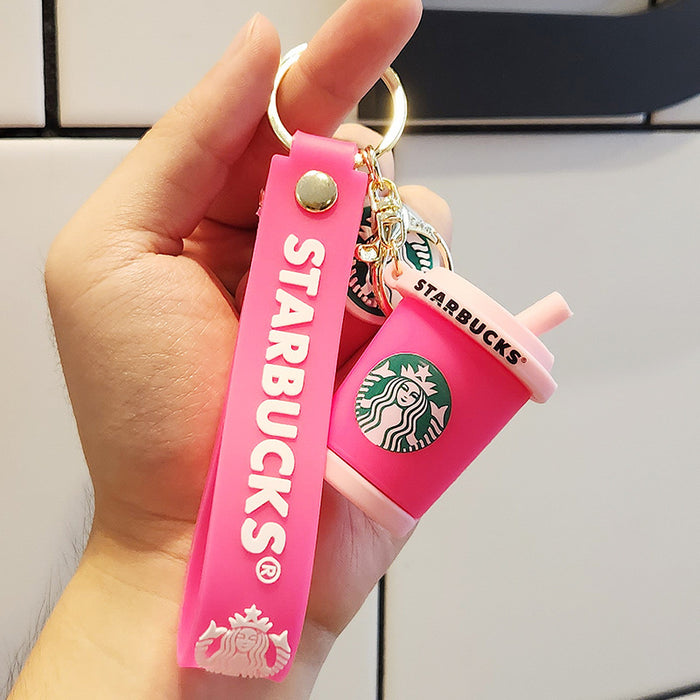 Wholesale Creative Starbucks Milk Tea Cup Keychain JDC-KC-HanC002