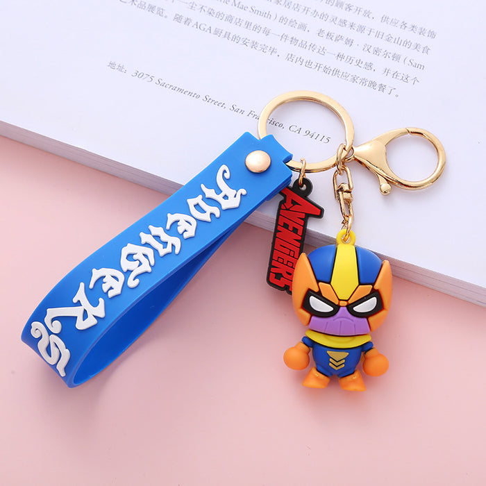 Wholesale Cute Cartoon Soft Rubber Doll Keychain JDC-KC-BoYue009