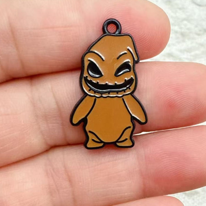 Wholesale 10pcs  Series Monster DIY Alloy Drip Pendant Keychain Earrings Bag Charm