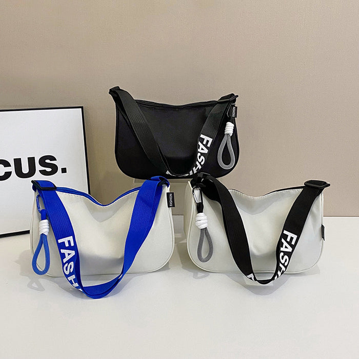 Wholesale Nylon Crossbody Bag with Contrast Color Street Fashion Design