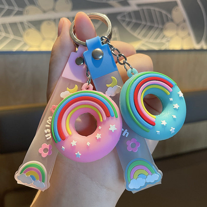 Wholesale PVC Cartoon Donut Keychain JDC-KC-ShiM007