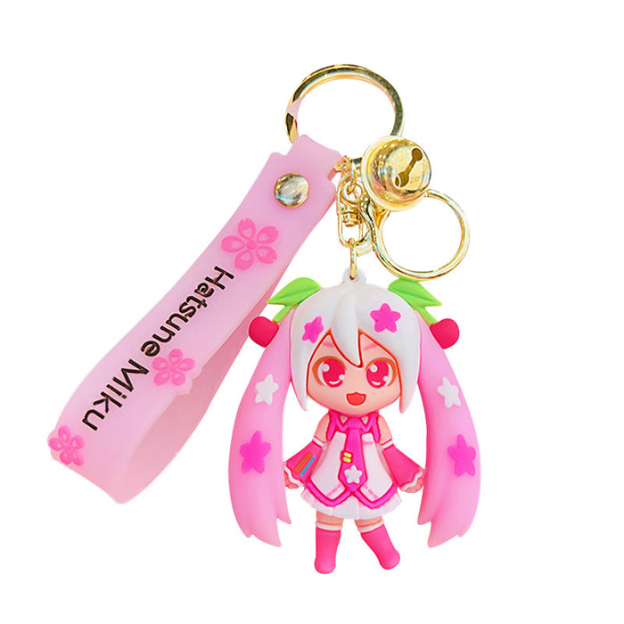 Wholesale Cartoon Twin Ponytail Beautiful Girl Keychain JDC-KC-YDao091