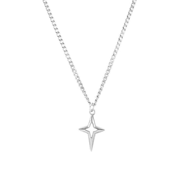 Wholesale Cross Necklace Hip-hop Simple Male Couple Pendant Female Accessories Star