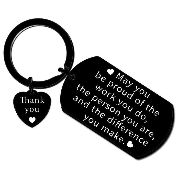 Wholesale May You Be Stainless Steel Keychain JDC-KC-TangMumao002