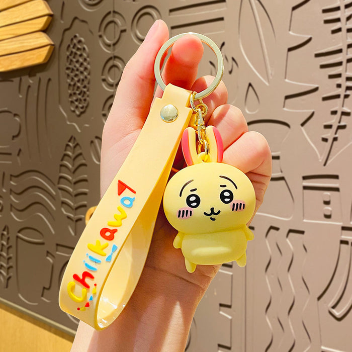 Wholesale Cartoon Keychain K-Style Chiikawa Cute Doll Couple School Bag Pendant Key Chain Accessories