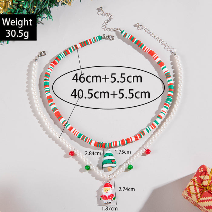 Wholesale  Multi-layer Imitation Pearl Necklace Set Fashion Layering Jewelry Boutique Resale MOQ≥2