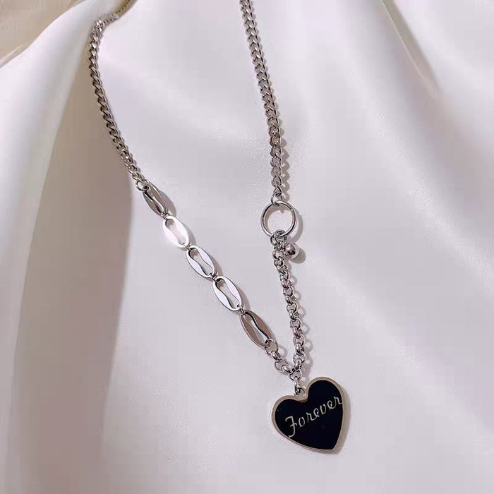 Wholesale Love necklace, metal chain, titanium steel lock chain, versatile accessory