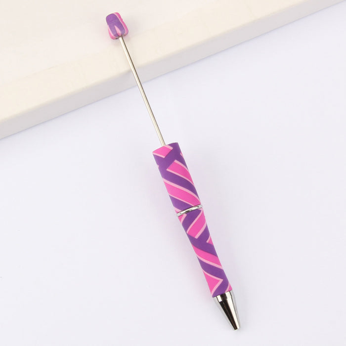 Wholesale DIY Beadable Pens  Cow Leopard Print  DIY for Beaded Plastic Pen JDC-PN-JinBN001