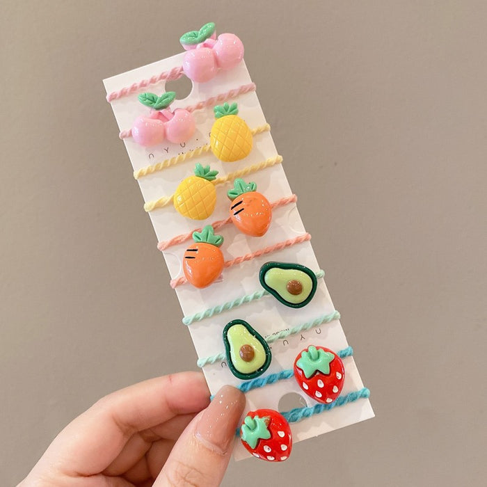 Wholesale Cute Cartoon Hair Ties for Kids Soft Elastic Everyday Styling Baby Hair Accessory
