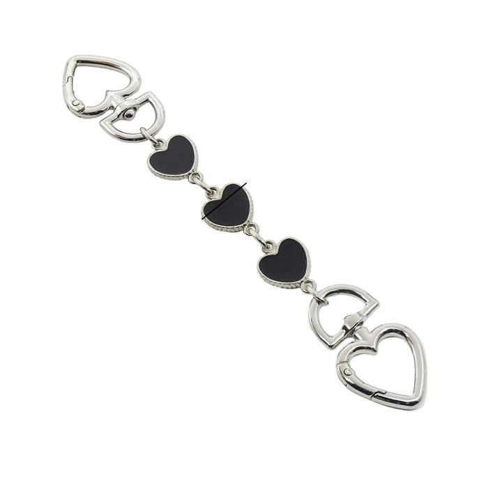 Wholesale Heart-shaped chain accessory bag strap Keychains