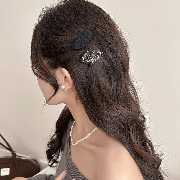 Wholesale   Wool Hairpin Women's Headwear Hairpin Bangs Clip Knitted Side Clip Broken Hair Clip