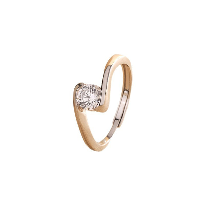 Wholesale Pure silver Mozambique diamond ring, simple and versatile bracelet