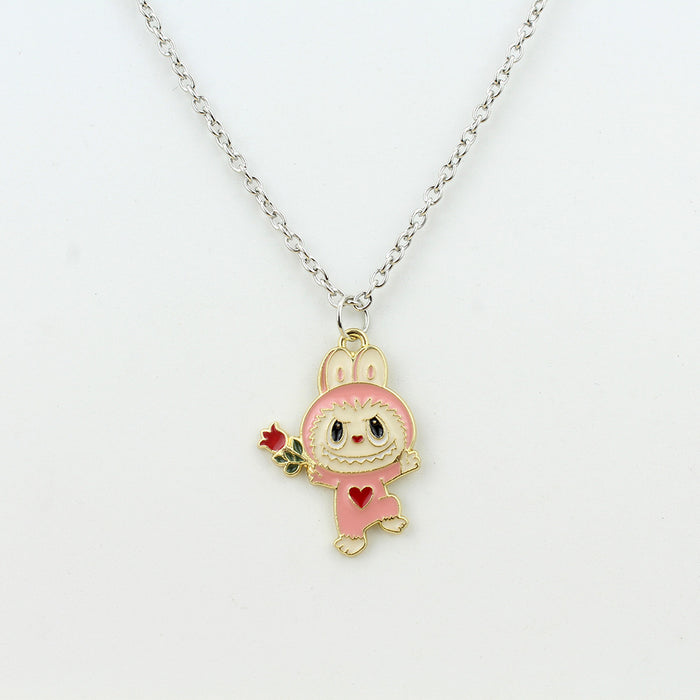 Wholesale Cartoon Jewelry Alloy Dripping Oil  Necklace