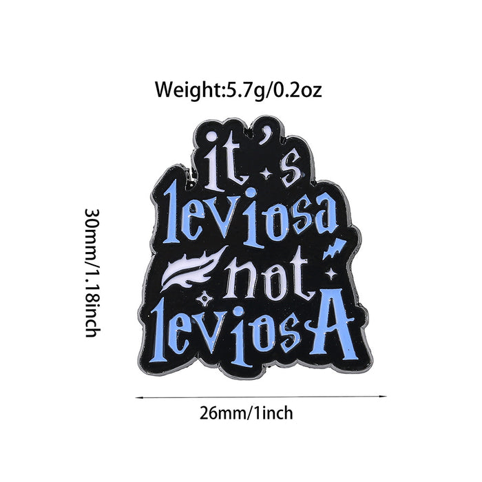 Wholesale Metal Letter Brooch Pin With Butterfly And English Quote Design Stylish Jewelry Accessory