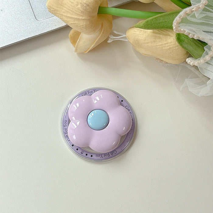 Wholesale Solid color HyunA flower phone Grips