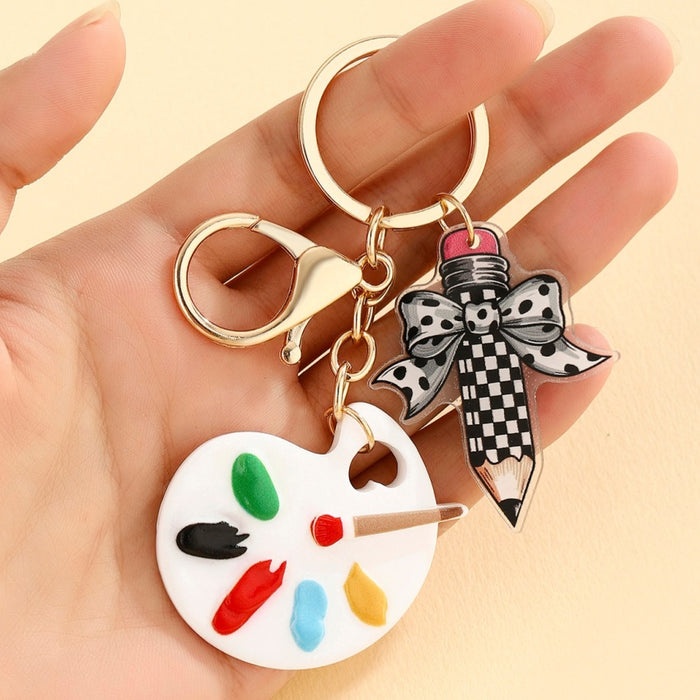 Wholesale Cute Paint Palette Keychain