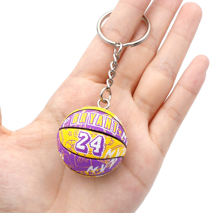 Wholesale PVC Letter Basketball Keychain JDC-KC-QLPing007