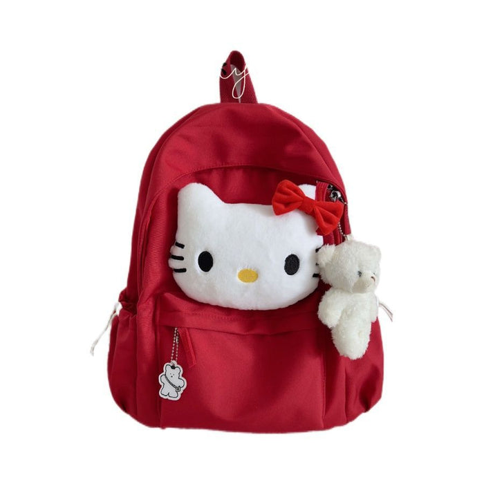 Wholesale Schoolbag Female College Students Cute Cartoon Cat High School Students Large Capacity Backpack Campus Backpack