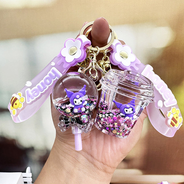 Wholesale Acrylic Starfish Oil Lollipop Cartoon Keychain JDC-KC-RunX017