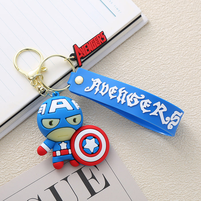 Wholesale Cute Cartoon Soft Rubber Doll Keychain JDC-KC-BoYue008