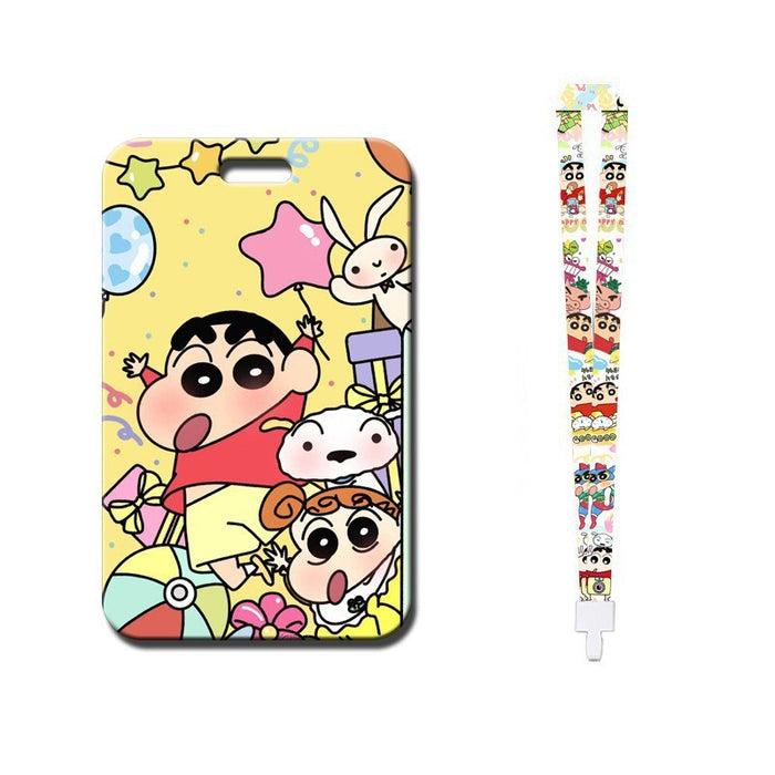 Wholesale Trendy Plastic Cartoon Card Holder With Lanyard Student ID Badge Gift