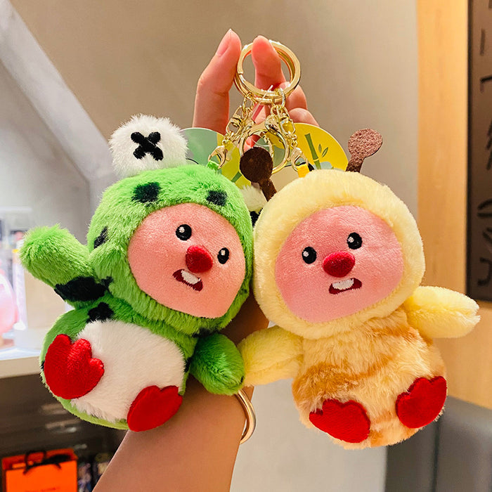 Wholesale Plush Cartoon Doll Keychain JDC-KC-HongL001