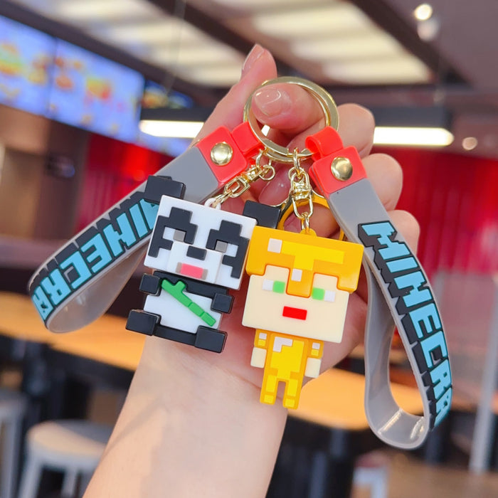 Wholesale Creative 3D Sandbox Game Keychain for Couples