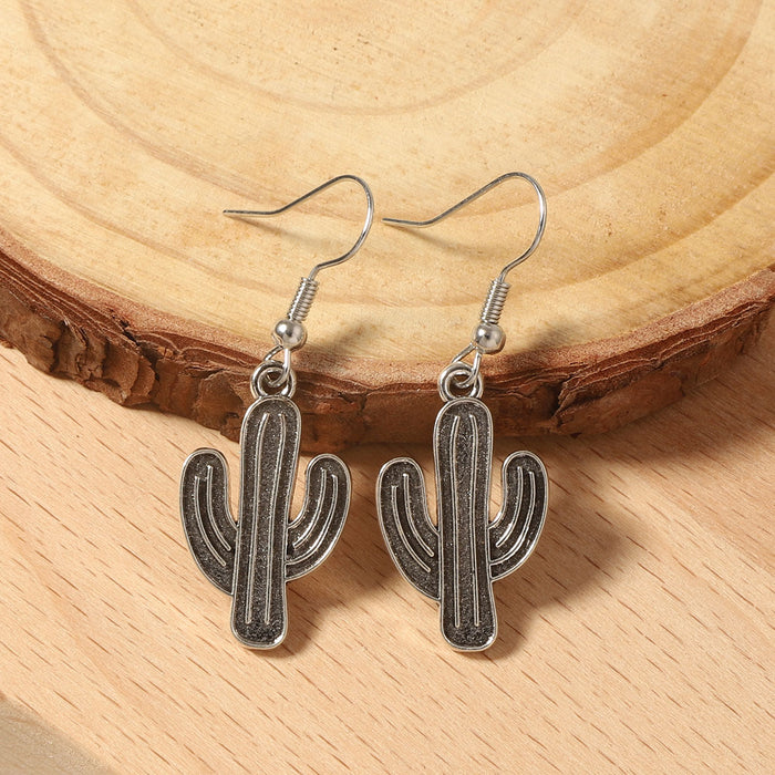 Wholesale western Denim style creative niche design ear hook eardrop retro trend