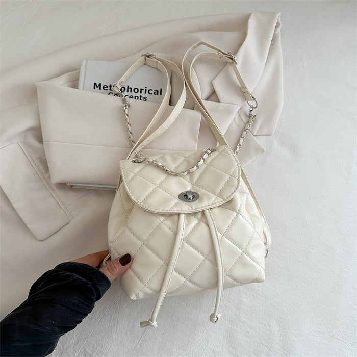 Wholesale Leisure chain hand-held small backpack, new stylish and personalized single shoulder diagonal cross backpack