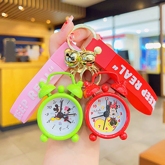 Wholesale Creative Mini Alarm Clock Cartoon Metal Keychain JDC-KC-KuM018