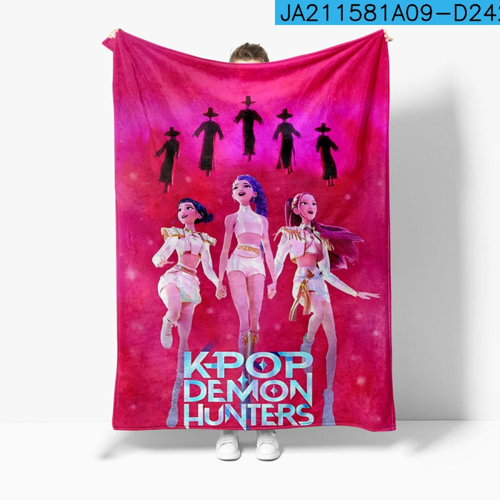 Wholesale Anime peripheral cute blanket nap blanket flannel print for warmth