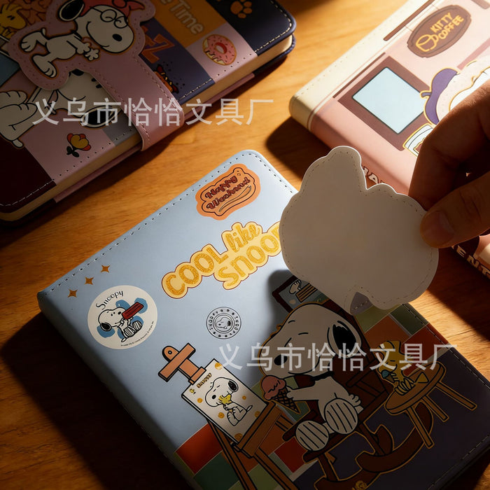 Wholesale 2pcs 3D Snap Button A5 Gold Foil Lined Notebook