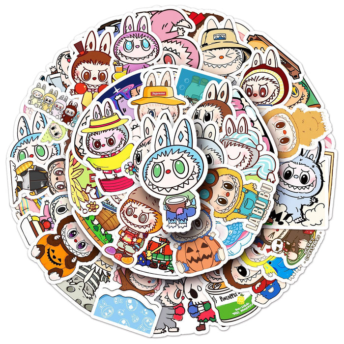 Wholesale 50pcs Graffiti stickers cartoon cute decoration mobile phone notebook luggage stickers