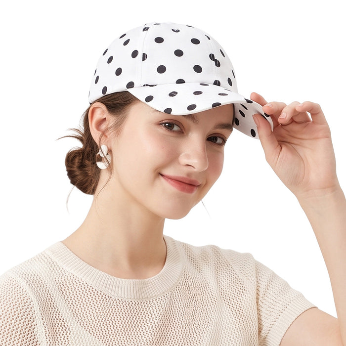 Wholesale Korean Style Polka Dot Baseball Cap - Fashion Sun Protection Hat for Women