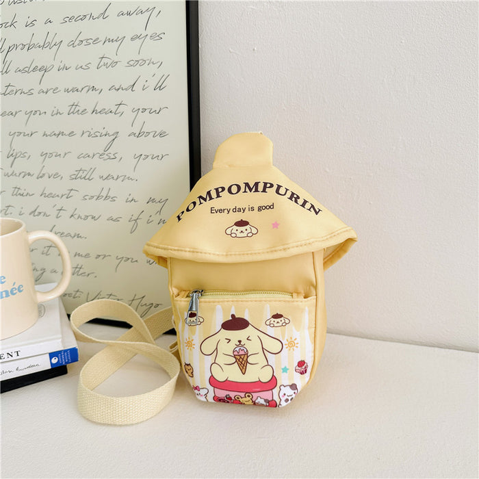 Wholesale Outdoor diagonal cross bag for children, cute chest bag, cartoon kindergarten chest bag, nylon coin purse for elementary school students