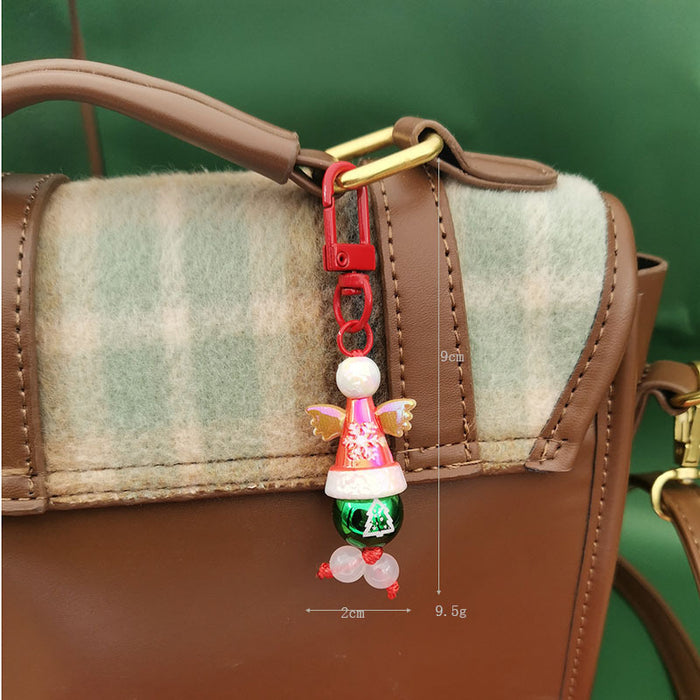 Wholesale Christmas series keychain  Christmas hat Christmas tree gift keychain bag pendant