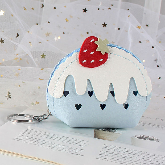 Wholesale Strawberry Ice Cream Cute Mini Coin Purse JDC-WT-YT001