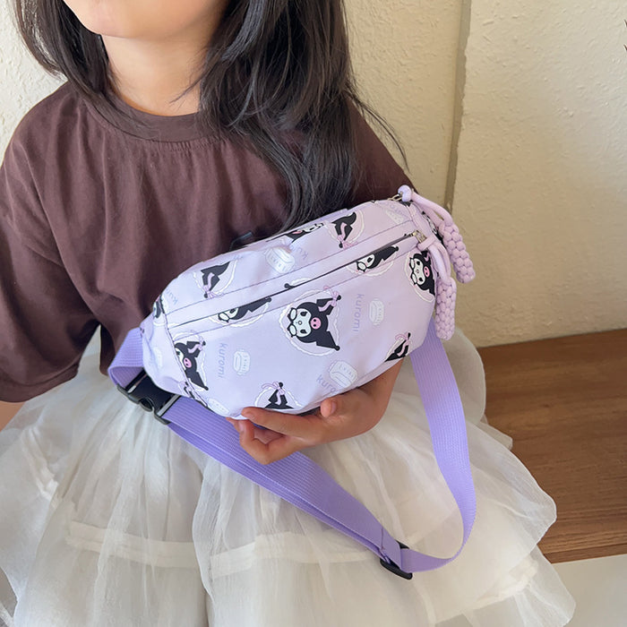 Wholesale Children's Waist Bag Shoulder Bag Small Fresh Cartoon Children's Chest Bag Large Capacity Macaron Casual Bag