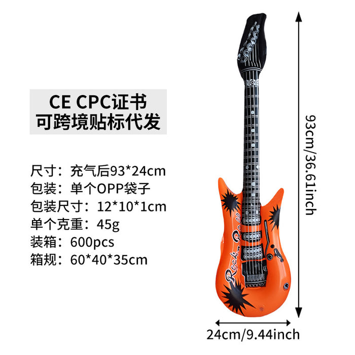 Wholesale 10Pcs inflatable toys inflatable guitar bar party activities stage props inflatable musical instrument