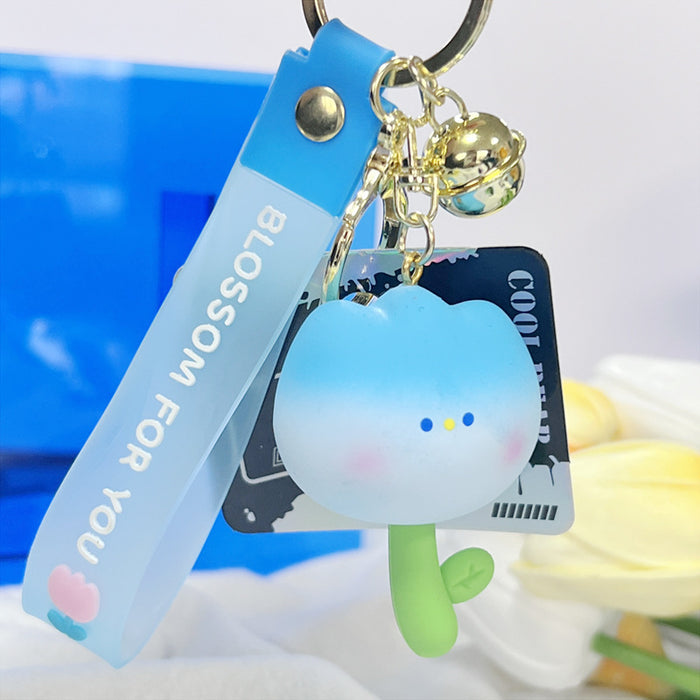 Llavero de tulipán de resina al por mayor JDC-KC-CHAOHE003