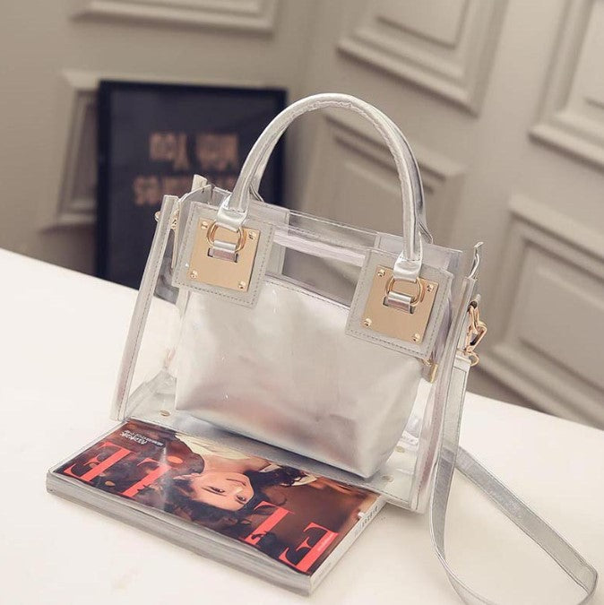 Wholesale Summer Crystal Transparent Beach Bag Shoulder Bag JDC-SD-DanZe001