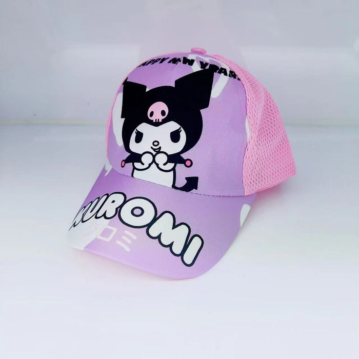 Wholesale Cartoon print baseball cap thin mesh cap for children