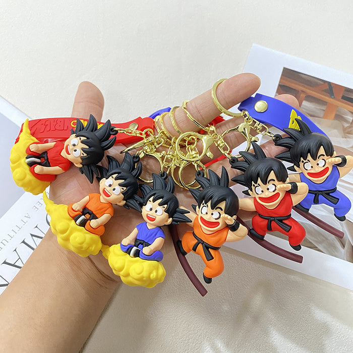Wholesale Cartoon somersault cloud keychain cartoon toy student backpack pendant