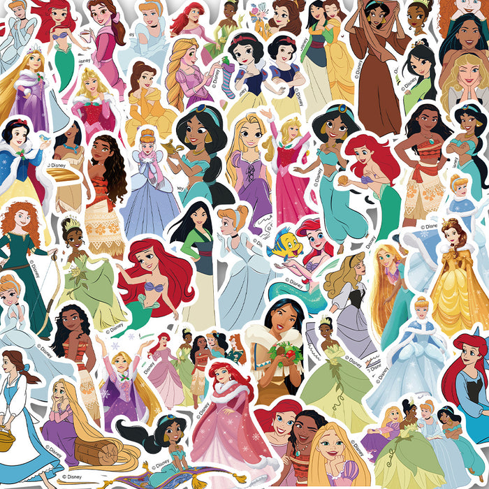 Wholesale 50pcs/set Princess Print Waterproof Stickers JDC-ST-LeT001