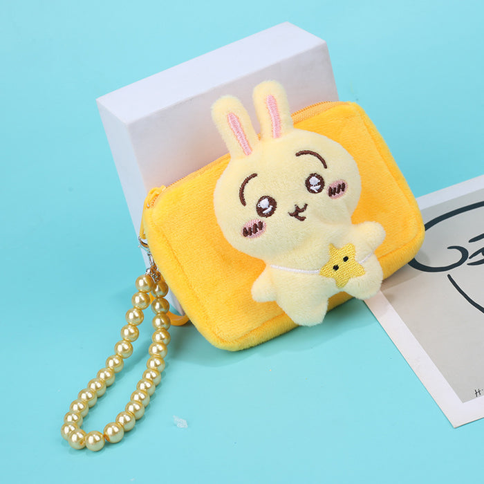 Wholesale Trendy Plush Bear Coin Purse Bag Charm Street Style Fashion Accessory Gift