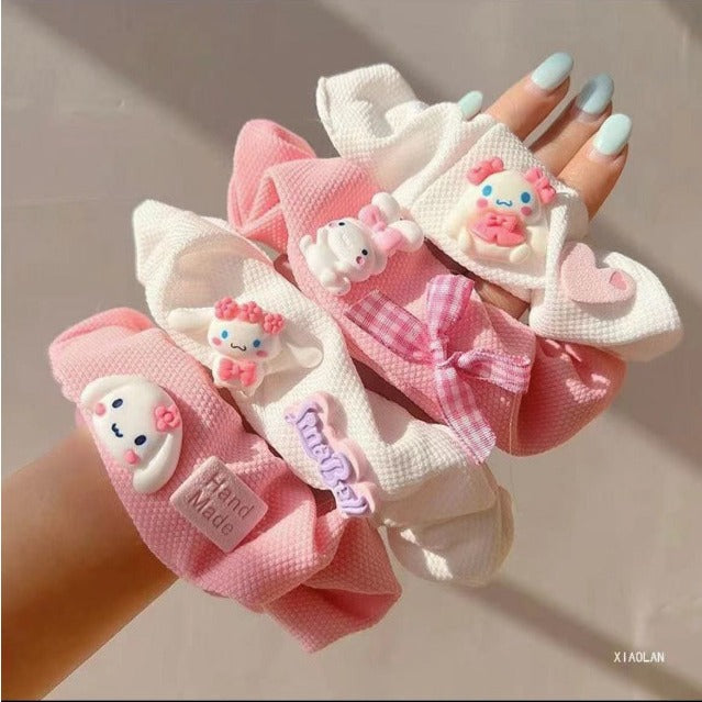 Wholesale Cute Cartoon Wide Hair Scrunchies