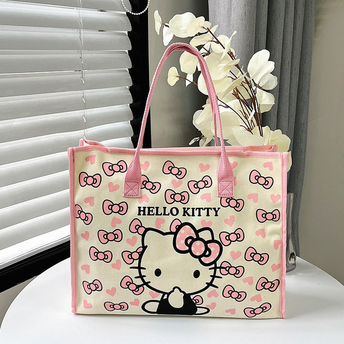 Wholesale Large-capacity cute canvas shoulder bags for students