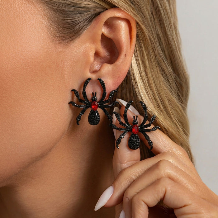 Wholesale Alloy  Ear Studs Rhinestone Gothic Punk Earrings Fashion Accessory for Party Wear